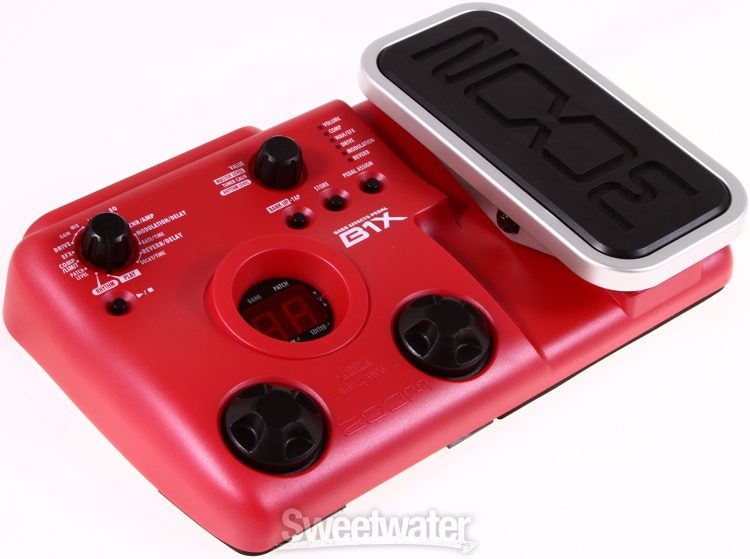 Zoom B1x Bass Effects Pedal Sweetwater