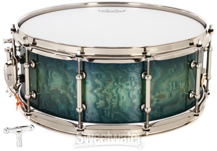 Pearl Masterworks Heritage Snare Drum - 15 x 6 inch - Scuba Blue 