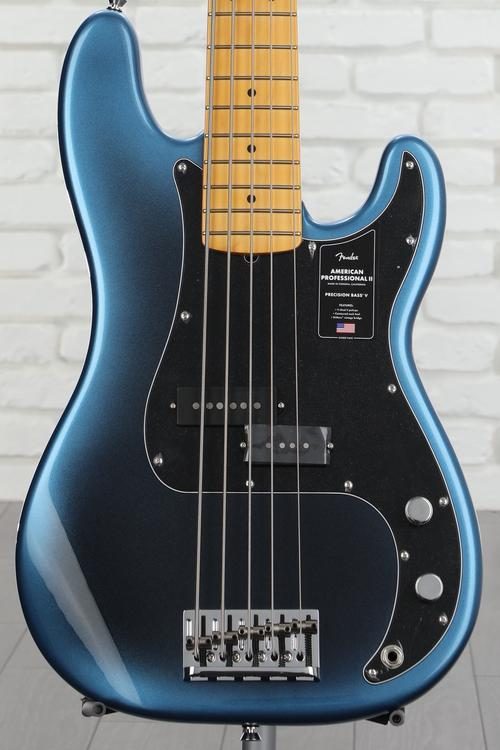 Fender American Professional II Precision Bass V - Dark Night with Maple  Fingerboard