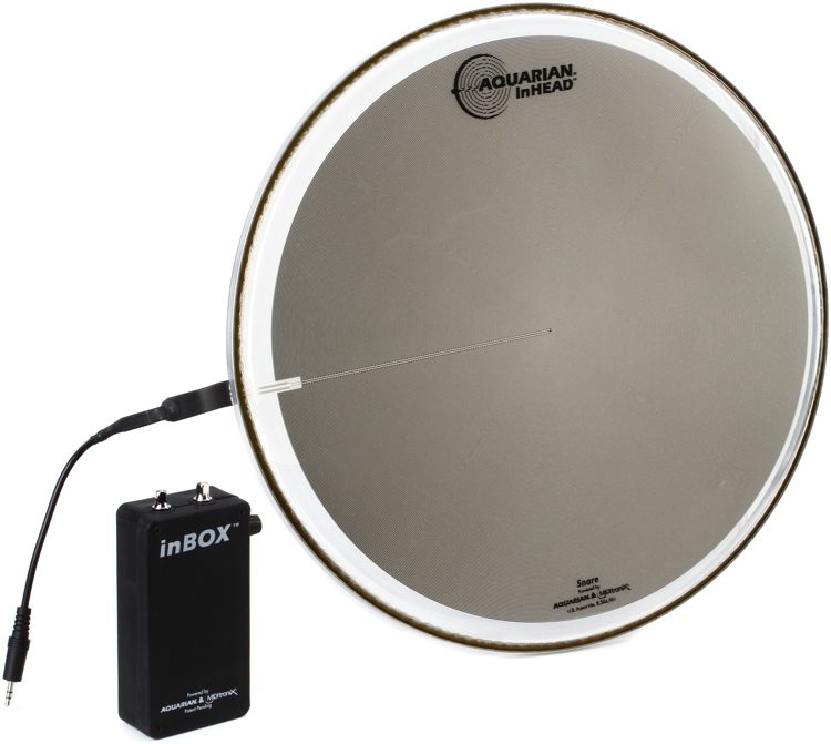 Aquarian Drumheads inHEAD Kick And Snare Electro-Acoustic Trigger 