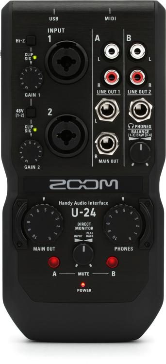 Zoom U-24 Handy Audio Interface | Sweetwater