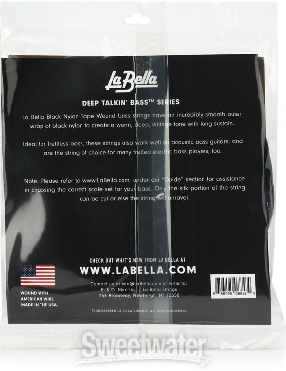 LaBella 750N-B Deep Talkin Bass Black Nylon Tape Wound .050 .135 