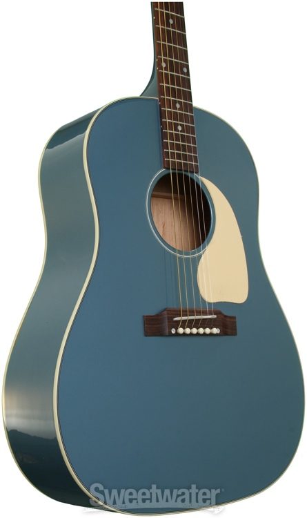 gibson blue acoustic guitar