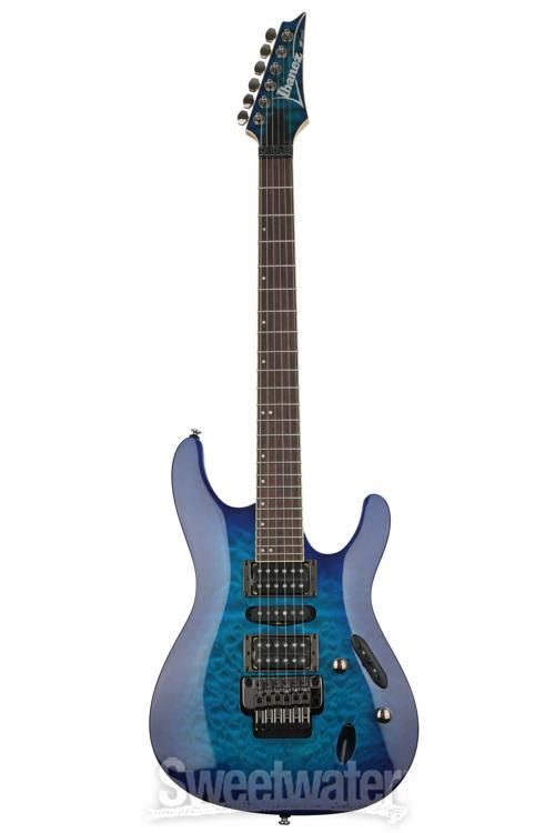 ibanez s series s670qm electric guitar sapphire blue