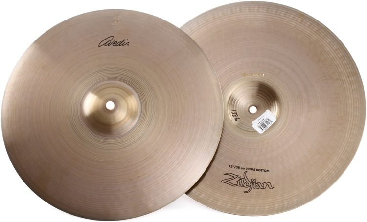 Zildjian 15 inch A Avedis Hi-hat Cymbals | Sweetwater