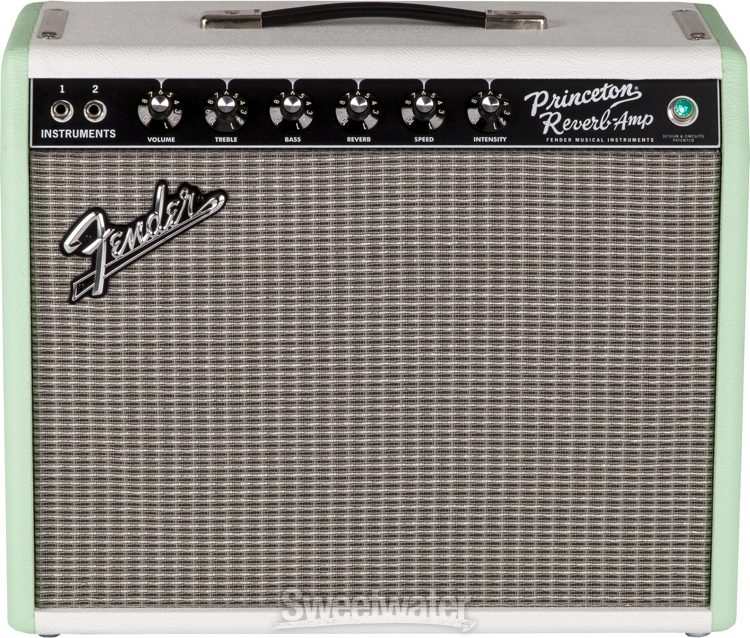 Fender '65 Princeton Reverb FSR - Surf-Tone Green | Sweetwater Fender '65 Princeton Reverb FSR - Surf-Tone Green | Sweetwater
