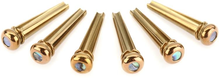 Martin Luxe Liquid Metal Bridge Pin Set - Gold with Pearl Inlays