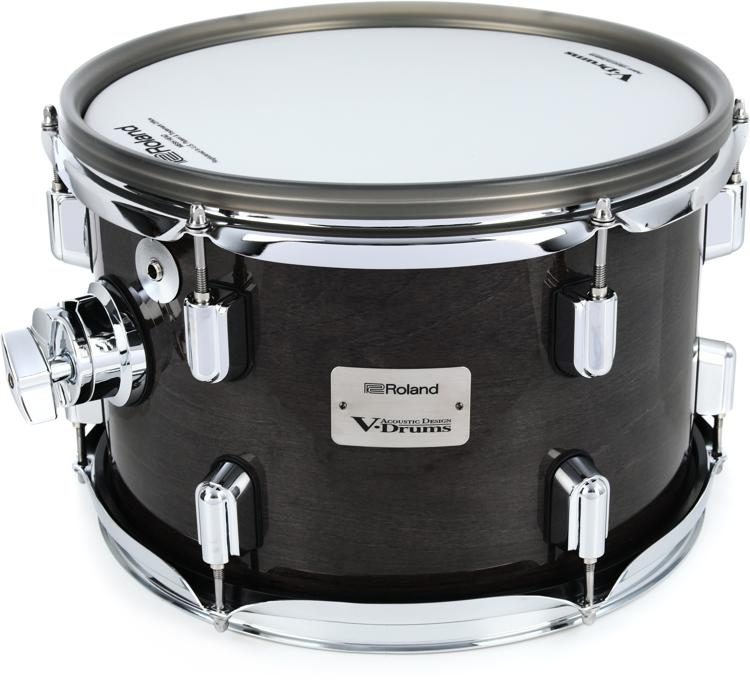 Roland PDA120-GE V-Drums Acoustic Design 8-inch x 12-inch Tom Pad Gloss  Ebony Sweetwater