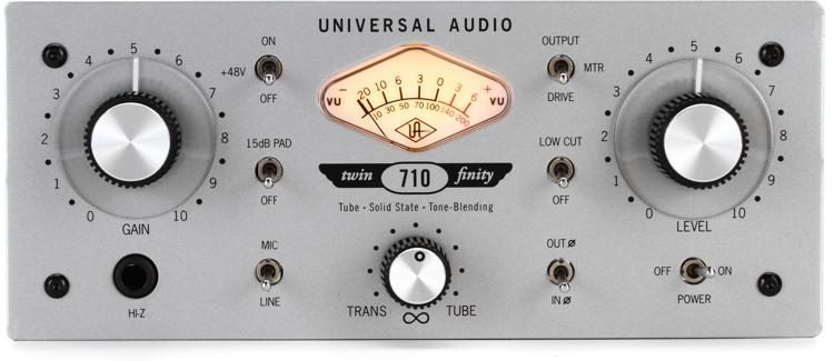 Universal Audio 710 Twin-Finity Microphone Preamp | Sweetwater