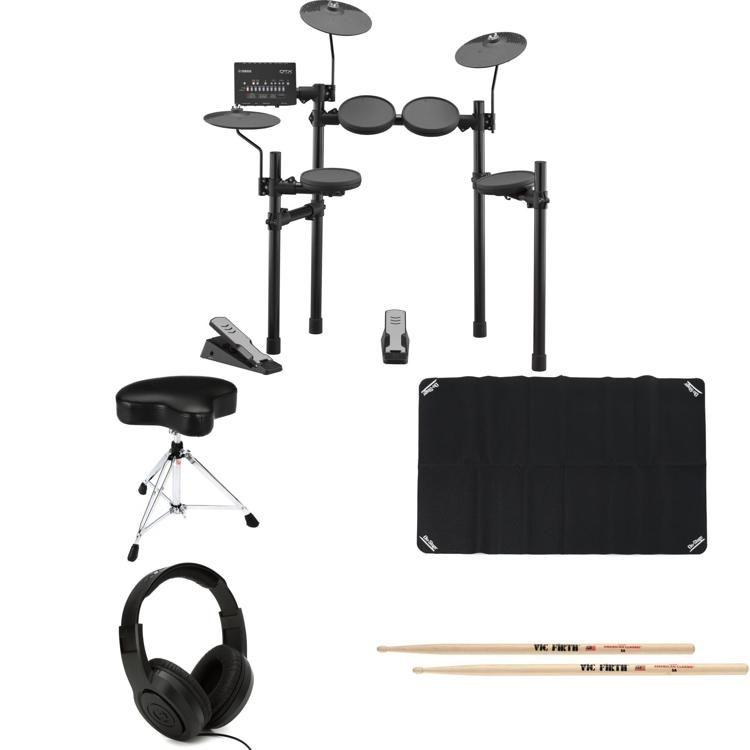 analogie partner vreugde Yamaha DTX402K Electronic Drum Set Essentials/Mat/Headphones Bundle |  Sweetwater