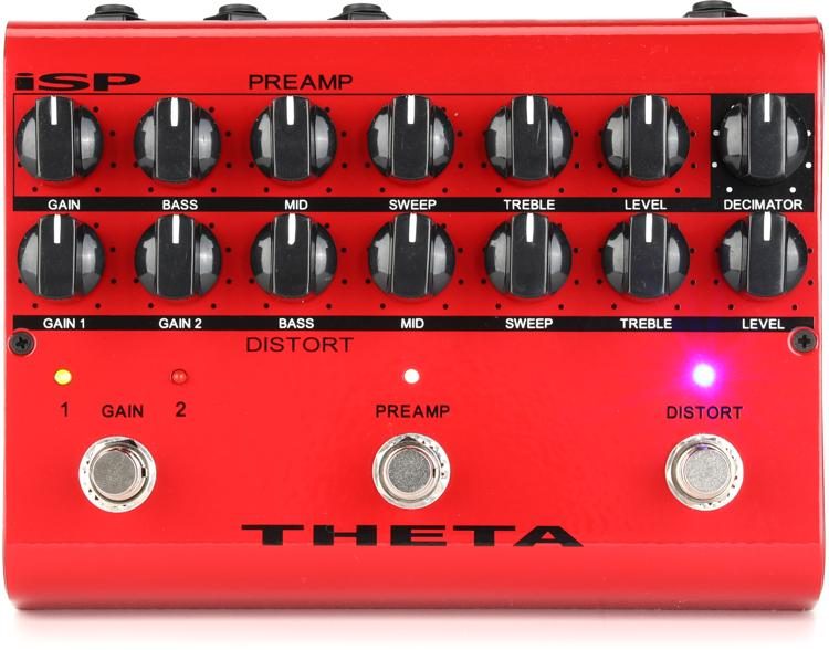 arroz Paso burbuja ISP Technologies Theta Preamp Distortion Pedal with Decimator Noise  Reduction | Sweetwater