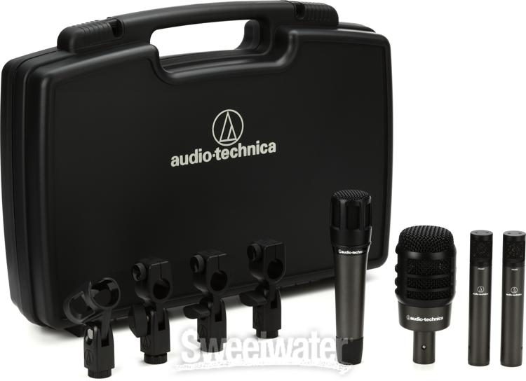 Audio-Technica ATM-DRUM4 4-Piece Drum Microphone Pack with Case 