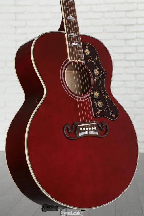 Gibson Acoustic SJ-200 Standard Maple Acoustic Guitar - Wine Red
