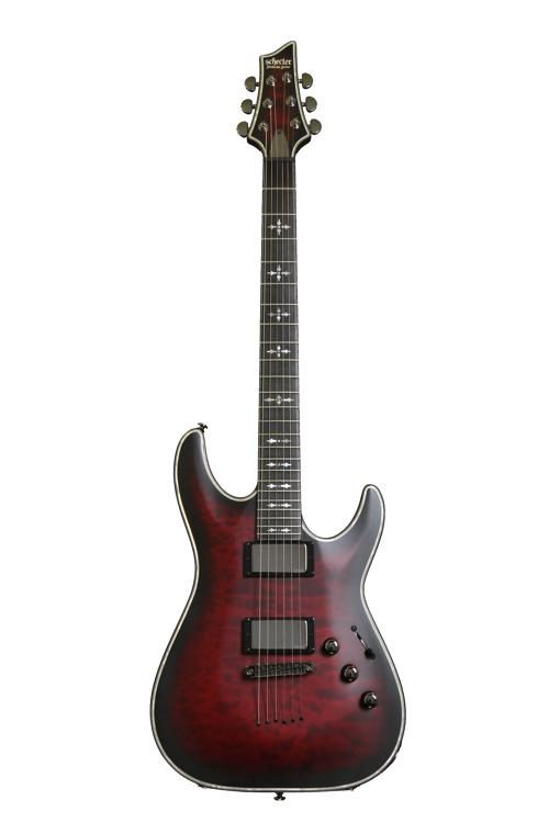 Schecter Hellraiser Extreme C-1 - Crimson Red Burst Satin, EF