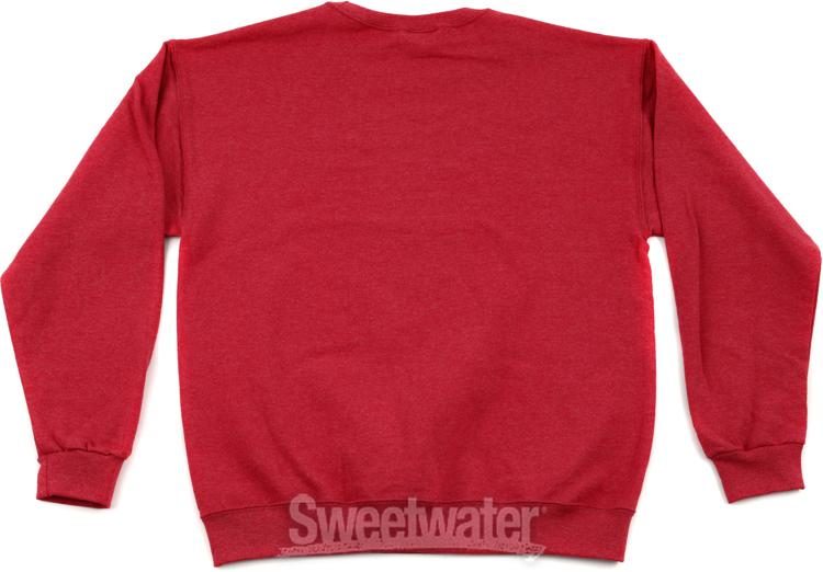 heather red sweatshirt