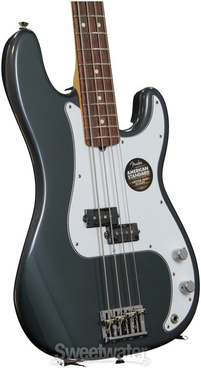 fender precision bass charcoal frost metallic