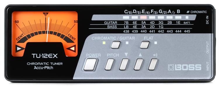 Abe største Forstå Boss TU-12EX Guitar and Bass Chromatic Tuner | Sweetwater