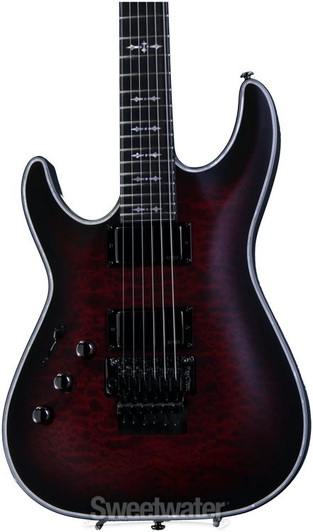 Schecter Hellraiser Extreme C-1 FR - Crimson Red Burst Satin, MF, LH