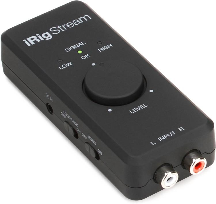 paraply Parat lort IK Multimedia iRig Stream USB Audio Interface for iOS, Android, Mac, and PC  | Sweetwater
