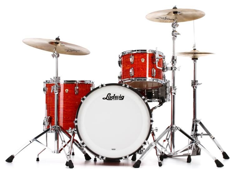 Ludwig Classic Maple Fab 22 3-piece Shell Pack - Mod Orange