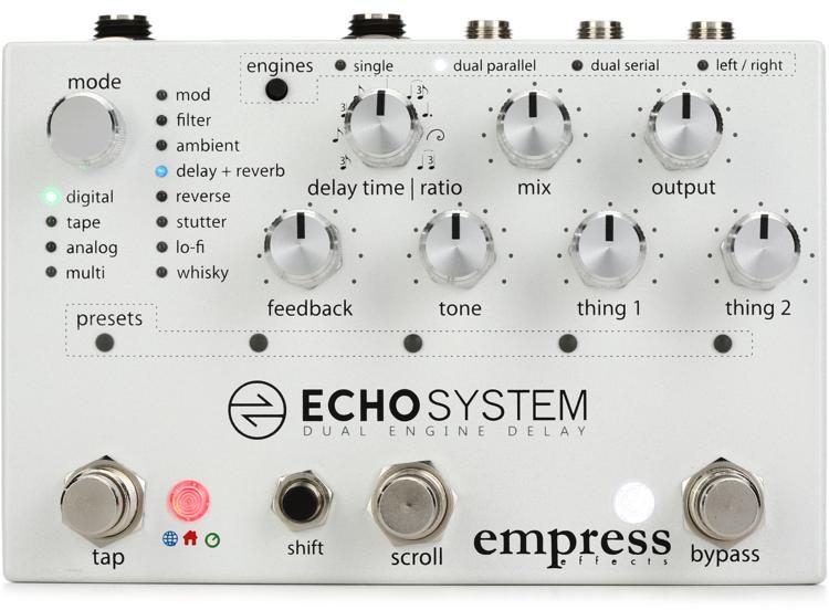 oriëntatie Vaderlijk Moeras Empress Echosystem Dual Engine Delay Pedal | Sweetwater