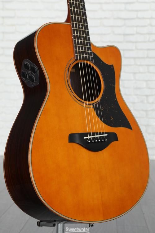 Yamaha AC5R ARE Concert Cutaway Acoustic-electric Guitar - Vintage Natural