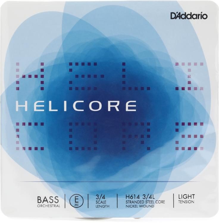 D'Addario Helicore Orchestra Double Bass E String 3/4 Size Sweetwater
