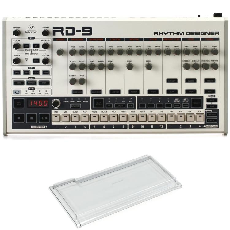 Behringer RD-9 Analog Drum Machine with Decksaver Cover | Sweetwater