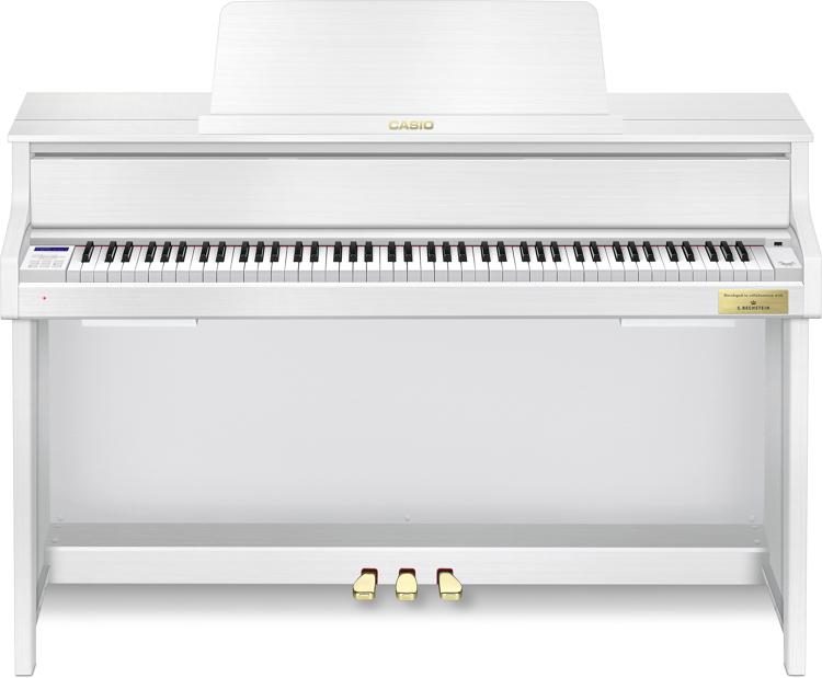 Simuler Havslug der Casio GP-310 Hybrid Grand Piano - White FInish | Sweetwater