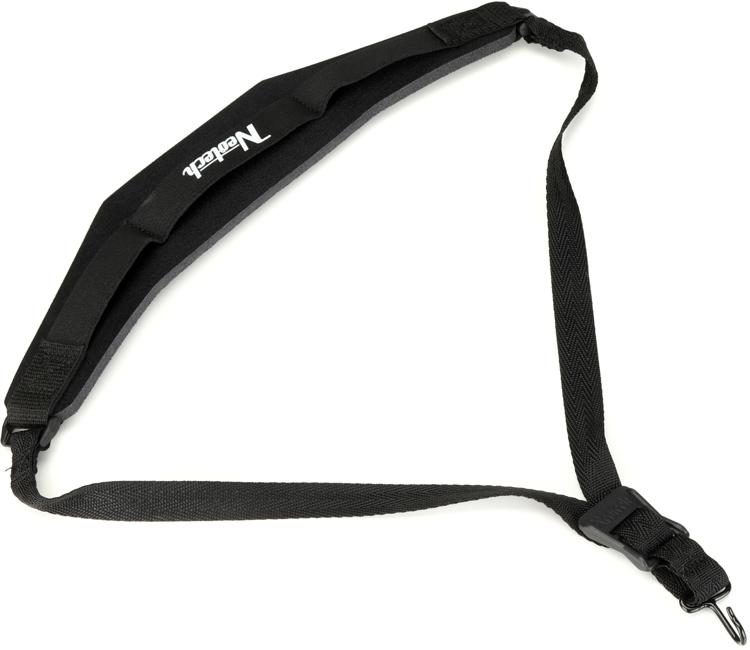 Neotech Soft Sax Strap XLong with Metal Hook Black Sweetwater