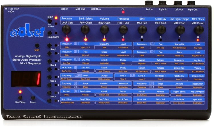 Dave Smith Instruments Evolver Analog/Wavetable Synthesizer with Step  Sequencer