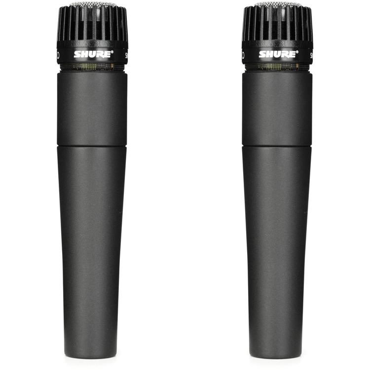 Shure SM57 Cardioid Dynamic Instrument Microphone (2-Pack)