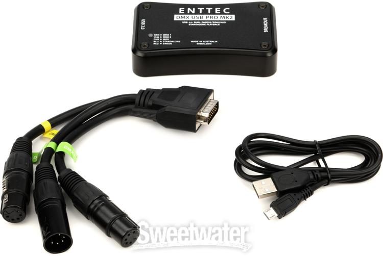 entreprenør Skraldespand Demokrati ENTTEC DMX USB Pro2 1024-Ch USB DMX Interface | Sweetwater