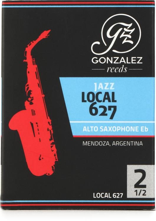 Gonzalez Reeds Local 627 Reeds for Alto Saxophone 2.5 (10pack