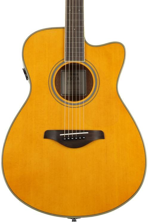 Yamaha FSC-TA TransAcoustic Concert Cutaway Acoustic-electric Guitar -  Vintage Tint | Sweetwater