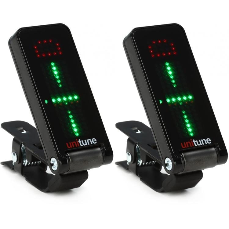 TC Electronic UniTune Clip Clip-on Chromatic Tuner - Noir Sweetwater  Exclusive 2 Pack