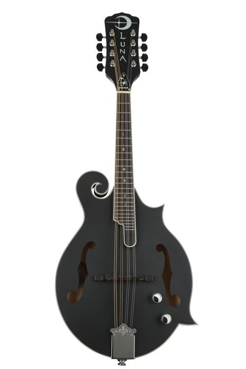 Luna Moonbird F-Style Acoustic-Electric Mandolin - Black Satin