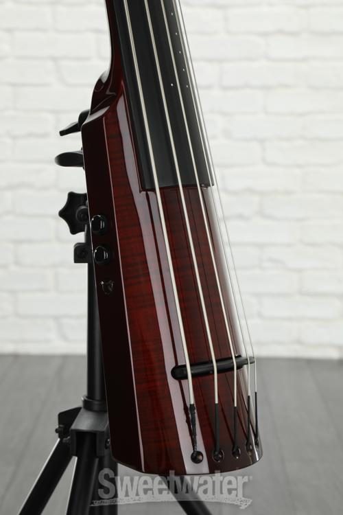 NS Design WAV Series 5-String Upright Electric Bass Transparent Red 