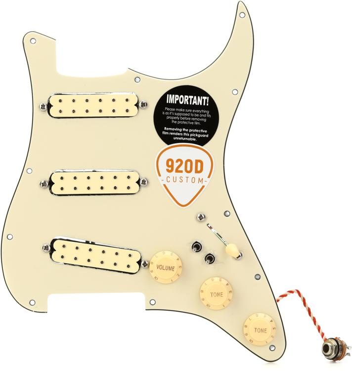 920D Custom Stratocaster Polyphonic Loaded Pickguard Aged White