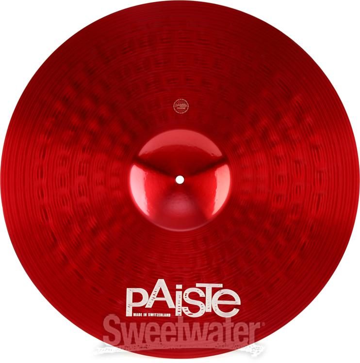 Paiste 22 inch Color Sound 900 Red Heavy Ride Cymbal | Sweetwater