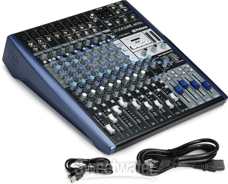 PreSonus StudioLive AR12c Mixer and Audio Interface with Effects 