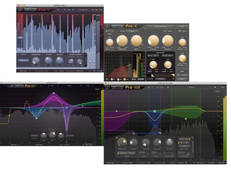 FabFilter - Quality Audio Plug-Ins for Mixing, Mastering and Recording -  VST VST3 AU AAX AudioSuite