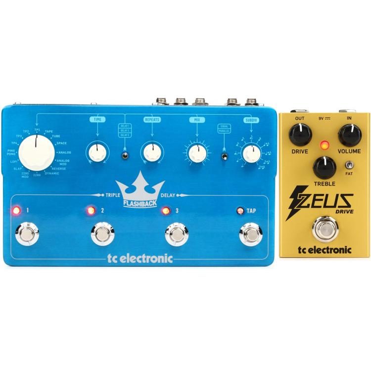 TC Electronic Flashback Triple Delay and Zeus Overdrive Bundle