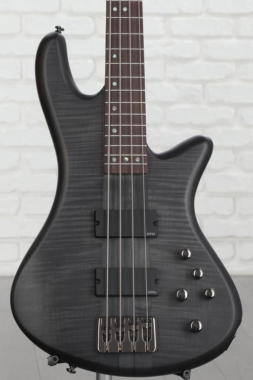 Schecter Stiletto Studio 4 Bass Guitar - See-Thru Black Satin