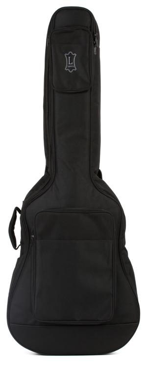 Levy's EM20S Polyester Side Panel, Two Pocket Acoustic Guitar Gig Bag -  Black | Sweetwater