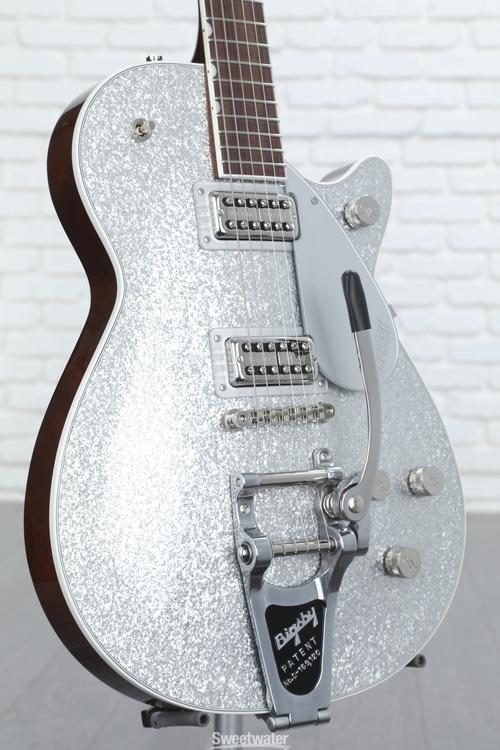 Forurenet backup ebbe tidevand Gretsch G6129 Players Edition Duo Jet - Silver Sparkle | Sweetwater