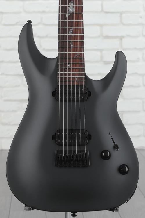 Schecter Damien-7 SBK Electric Guitar - Satin Black