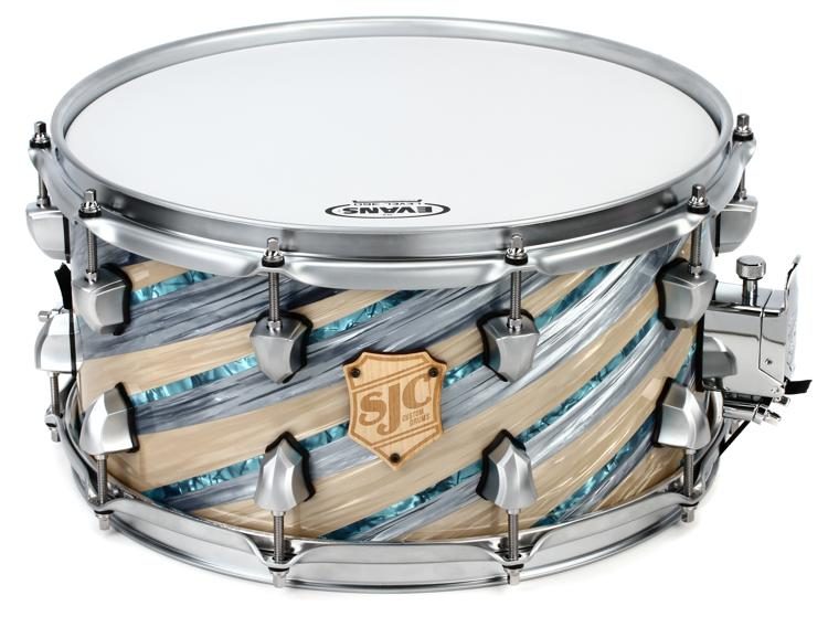 SJC Custom Drums USA Custom Snare Drum 7"x14" Tigerstripe