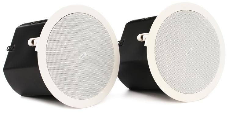 QSC AcousticDesign AD-C6T-WH 6.5-inch Ceiling-mount Speaker - White (Pair)