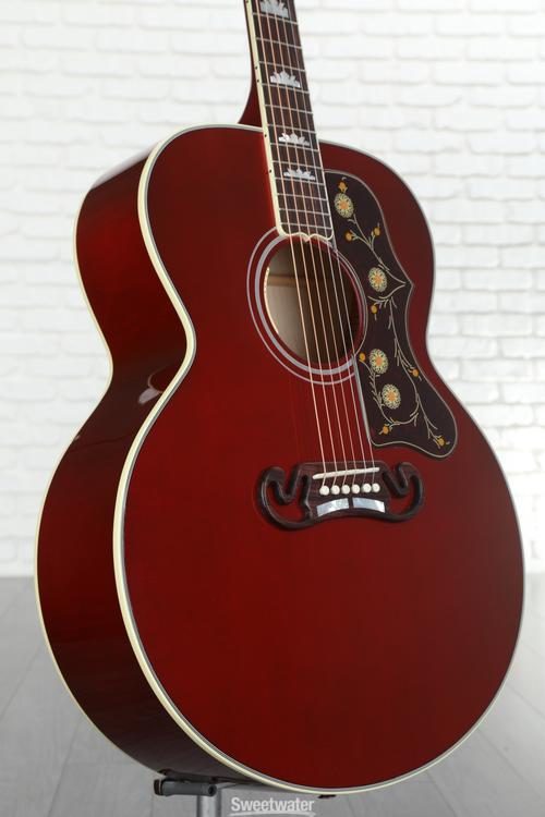 Gibson Acoustic SJ-200 Standard Maple Acoustic Guitar - Wine Red